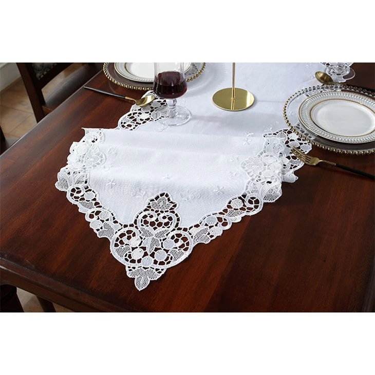 Soft Plain Lace Party Wedding Table Cloth